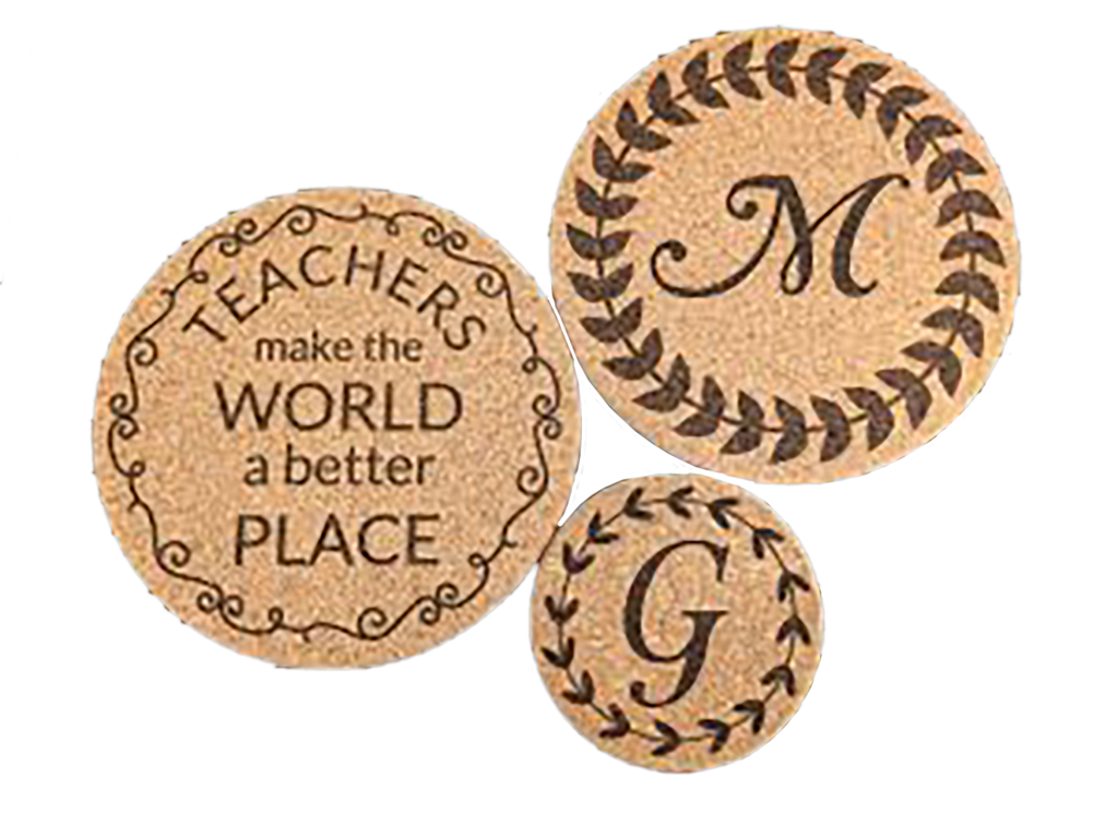 Custom engraved Canadian built coasters.